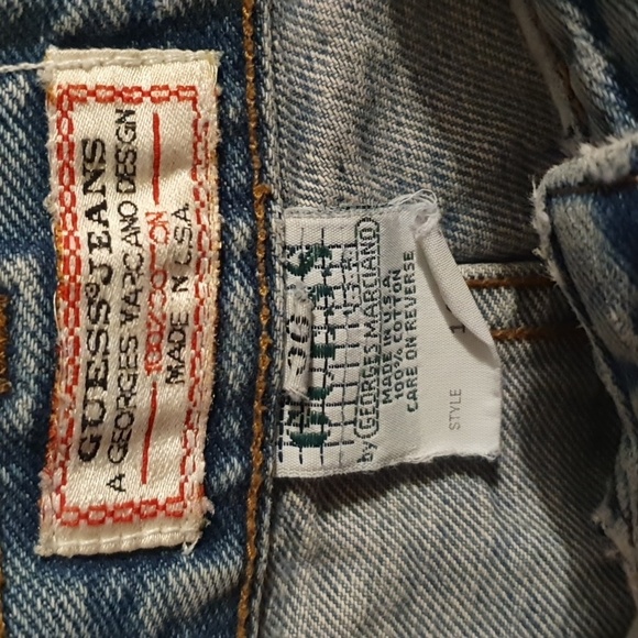 Mens Vtg 90s Guess Jeans sz 30 - Picture 3 of 6